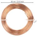 Aluminiumdraht Rolle 60m 500g Kupfer für Floristik und Bastelarbeiten | Floristik21.de