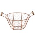 Drahtkorb Vintage rund mit