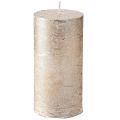 Floristik21 Durchgefärbte Kerzen Platin 50x100mm 4 St