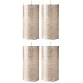 Durchgefärbte Kerzen Platin 50x100mm 4 St | Floristik21.de