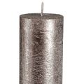 Durchgefärbte Stabkerzen Kupfer - Hochwertige Tischdeko - 50x300mm - 4er Set | Floristik21.de
