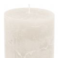 Floristik21 Durchgefärbte Kerzen Weiß 50x100mm 4St