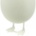 Floristik21 Deko Ei mit Beinen Osterei Weiß Tischdeko Osterfigur H25cm