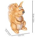 Eichhörnchen Figur Keramik sitzend 10cm braun für Herbstdeko | Floristik21.de
