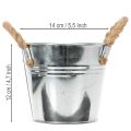 Eimer mit Seilgriffen Ø14cm H12cm | Floristik21.de
