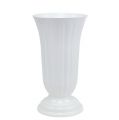 Floristik21 Einstellvase Lilia weiß Ø23cm, 1St