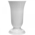 Floristik21 Einstellvase Lilia Weiß Kunststoff Vase Ø28cm H48cm