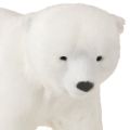 Eisbär Figuren Set 3-teilig Weiß Plüsch Deko 16/20 cm | Floristik21.de