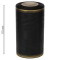 Elegantes Kranzband Moiré 175mm Schwarz mit Perlkante und Taftbindung, Dekoband Trauerfloristik, Schleifenband 25m | Floristik21.de