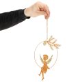 Engel Deko Ring Metall Rost Weihnachtsdeko 23,5x16,5cm 3 St | Floristik21.de