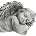 Floristik21 Engel fürs Grab Figur liegend Kopf rechts 30×13×13cm