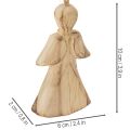 Engel aus Holz zum Aufhängen 10cm, 12 Stück | Floristik21.de