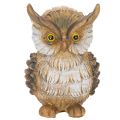 Eulenfigur sitzend Polyresin