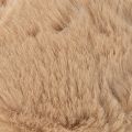 Deko-Anhänger Pompon-Kugel Synthetik 10 cm Weiß/Braun | Floristik21.de