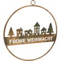 Floristik21 Fensterdeko Schriftzug Frohe Weihnacht Stadtsilhouette B38cm