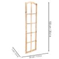 Fensterrahmen Holz 100cm naturfarben mit Aufhängern für Wandgestaltung | Floristik21.de
