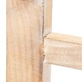 Fensterrahmen Holz 100cm naturfarben mit Aufhängern für Wandgestaltung | Floristik21.de