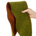 Wollfilzband als zweifarbiges Topfband, 150 mm x 5 m, rote und andersfarbige Seite | Floristik21.de
