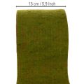 Wollfilzband als zweifarbiges Topfband, 150 mm x 5 m, rote und andersfarbige Seite | Floristik21.de