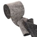 Wollfilz Topfband, 15 cm x 5 m, zweifarbig Grau/Schwarz | Floristik21.de