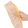 Wollfilz-Topfband, zweifarbig Orange und Mehrfarbig, 7,5 cm breit, 5 m lang | Floristik21.de