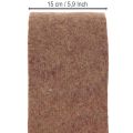 Zweifarbiges Wollfilzband aus 100 % Wolle, 150 mm x 5 m, Lila und Hellbraun als Topfband | Floristik21.de