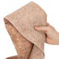 Wollfilzband aus 100 % Wolle, zweifarbig Braun-Weiß, 15 cm x 5 m | Floristik21.de