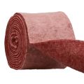 Floristik21 Filzband Dekoband Rosa Beere Wollfilz Zweifarbig 15cm 5m