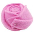 Floristik21 Filz-Rose Rosa Ø8cm H4,5cm 6St