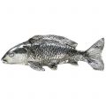 Floristik21 Deko Fisch Antik-Silber 14cm