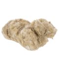 Floristik21 Schafwolle Beige 250g naturbelassen lose für Basteln und Dekoration
