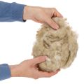 Schafwolle Beige 250g naturbelassen lose für Basteln und Dekoration | Floristik21.de