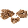Schafwolle Braun meliert Naturwolle lose 250g für Bastelarbeiten | Floristik21.de
