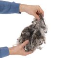 Schafwolle grau meliert lose 250g für Dekoration und Bastelarbeiten | Floristik21.de