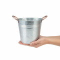 Blumentopf mit Griffen Metall Deko Eimer Ø21cm H19,5cm | Floristik21.de
