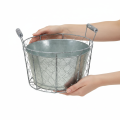 Drahtkorb Topf zum Bepflanzen Frühlingskorb Metall Ø26cm | Floristik21.de