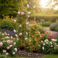 Metall Rankgitter 108 cm Höhe für Rosen und Kletterpflanzen Außengestaltung Set mit 2St | Floristik21.de