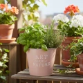 Blumentopf Zink Art of Nature Altrosa Ø17,5cm H15cm | Floristik21.de