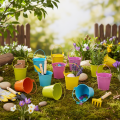 Eimer bunt Ø8cm H7,5cm 12 St | Floristik21.de