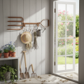 Hakenleiste Edelrost Deko Heugabel Gartendeko 4 Haken 62cm | Floristik21.de