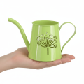 Deko Gießkanne Metall Pusteblume Grün H12cm 2St Deko Vase Shabby | Floristik21.de