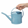 Deko Gießkanne Blumentopf Blau Metall 28x13x17cm 1,25l Garten Balkon Dekoration | Floristik21.de