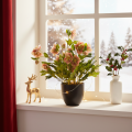 Helleborus künstliche Topfpflanze 50cm rosa-grün für Dekoration | Floristik21.de