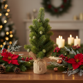 Tisch-Weihnachtsbaum künstlich 38 cm mit Jutesack für Innenbereich | Floristik21.de