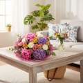 Blumenmanschette Kunststoff Rund 48 cm Pink | Floristik21.de
