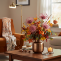 Kunstblume Protea Nadelkissen Zweig 65cm Rosa-Grün 3er Set | Floristik21.de