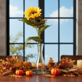 Künstliche Sonnenblumen 58cm, 3 Stiele, mit realistischen Blüten und Blättern, Gelb-Grün | Floristik21.de