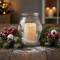 LED Stumpenkerze mit Timer Ø12,5cm H20cm creme warmweiß, für Außen | Floristik21.de