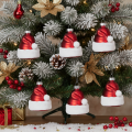 Weihnachtskugel Nikolausmütze Glas 8cm Rot Weiß 6er-Set | Floristik21.de