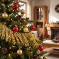 Lametta Gold Hellgold Christbaumschmuck Weihnachtsdeko 50cm | Floristik21.de